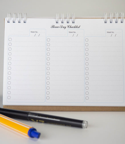 3-Day Checklist/Agenda Classic