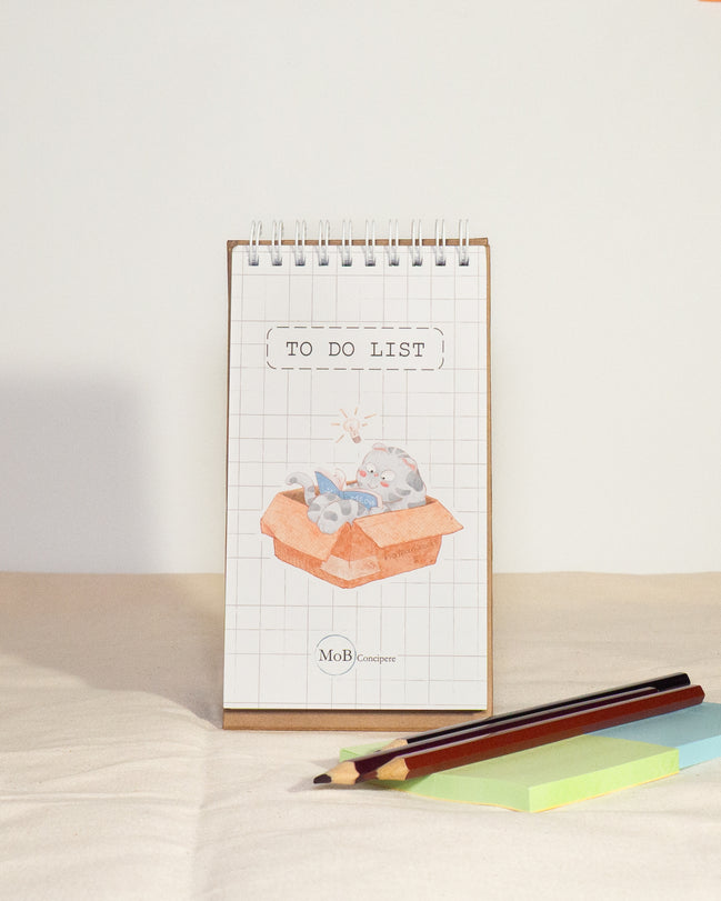 To-do-list with Lazy Cat Illustration