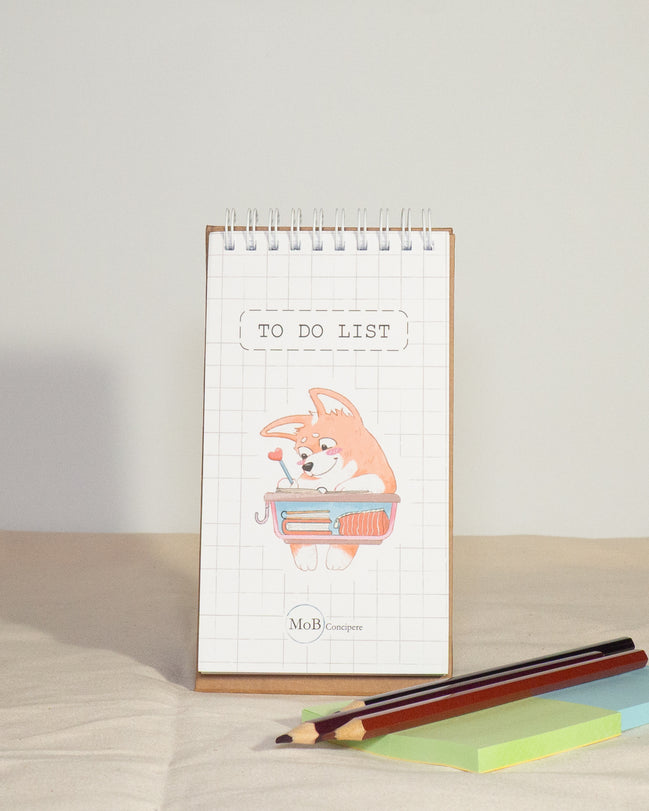To-do-list with Corgi Illustration