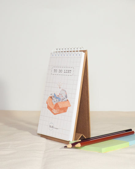 To-do-list with Lazy Cat Illustration