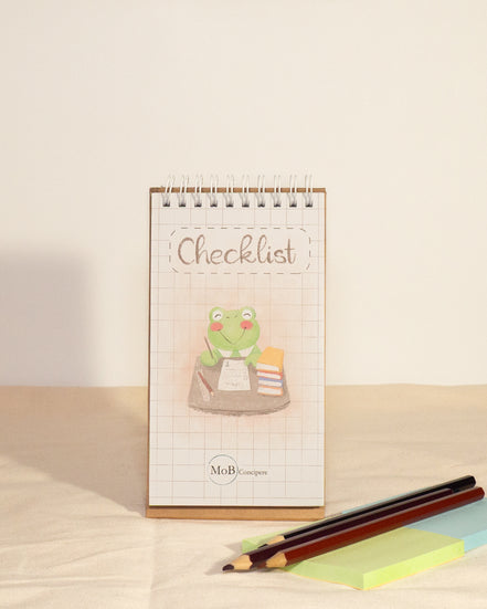 To-do-list with Green Frog Illustration
