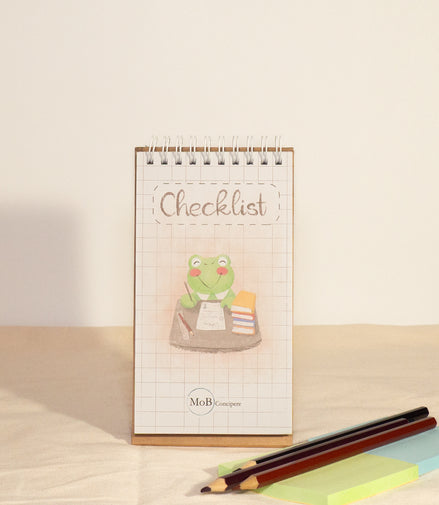 To-do-list with Green Frog Illustration