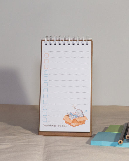 To-do-list with Lazy Cat Illustration